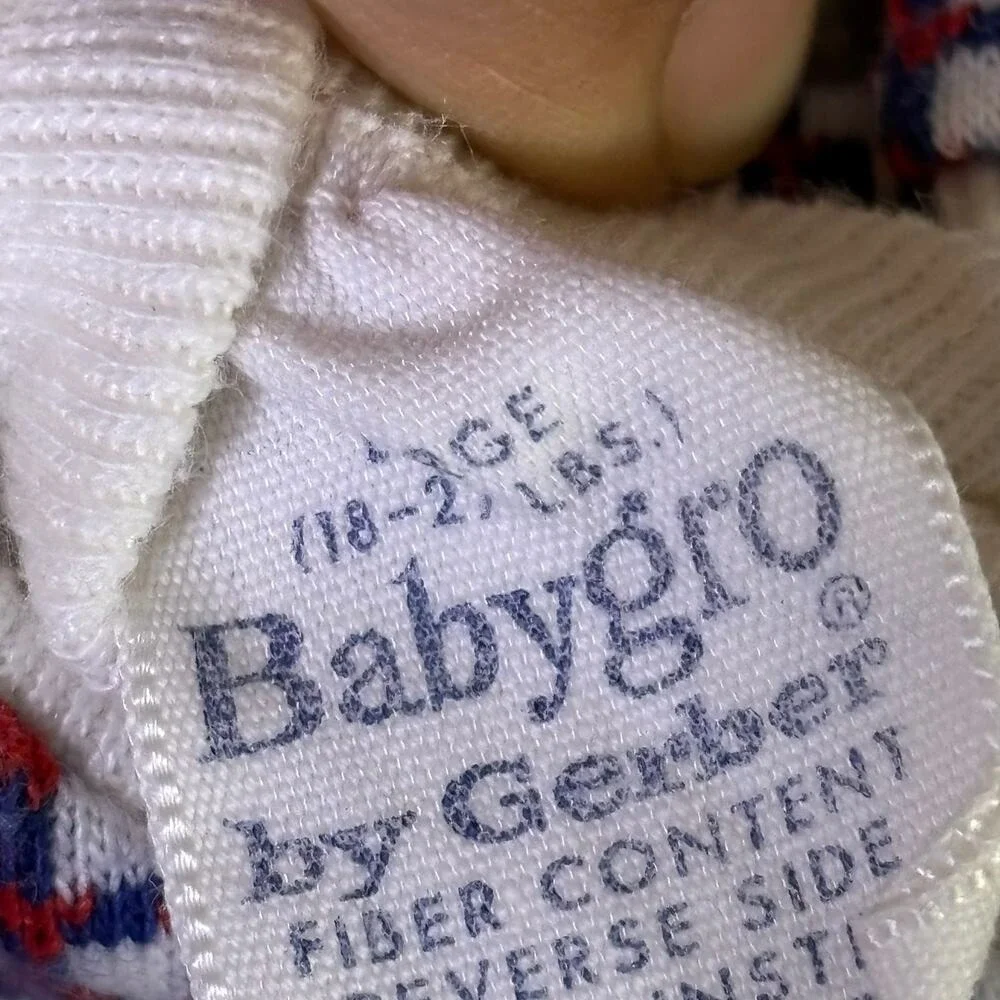 Vintage 1970s baby toddler one year old clothes bundle outfit lot flare jumper